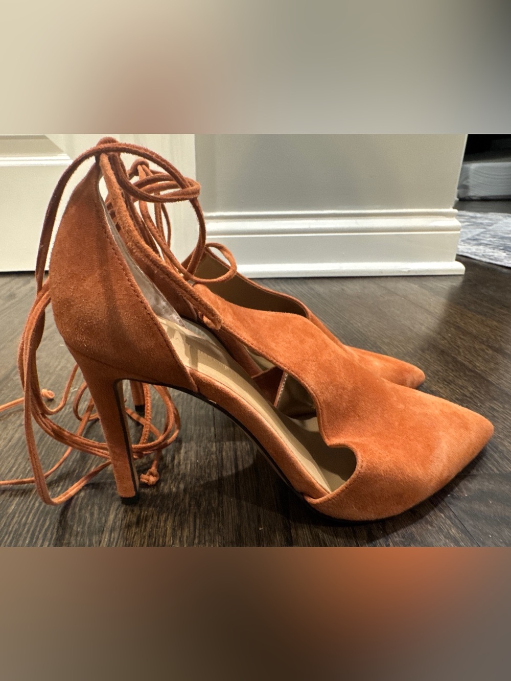 Banana Republic Leather Lace Up Heels (8) - Picture 4 of 6